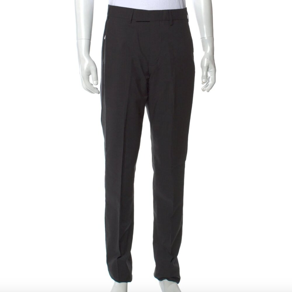 Louis Vuitton Wool Uniform Cigarette Dress Pants Dark Gray